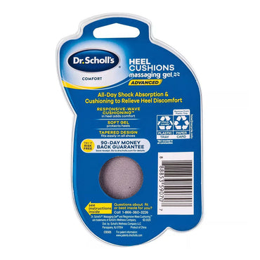 Dr Scholls Heel Cushions Massaging Gel For Women, Size 6-10, 1 Pair