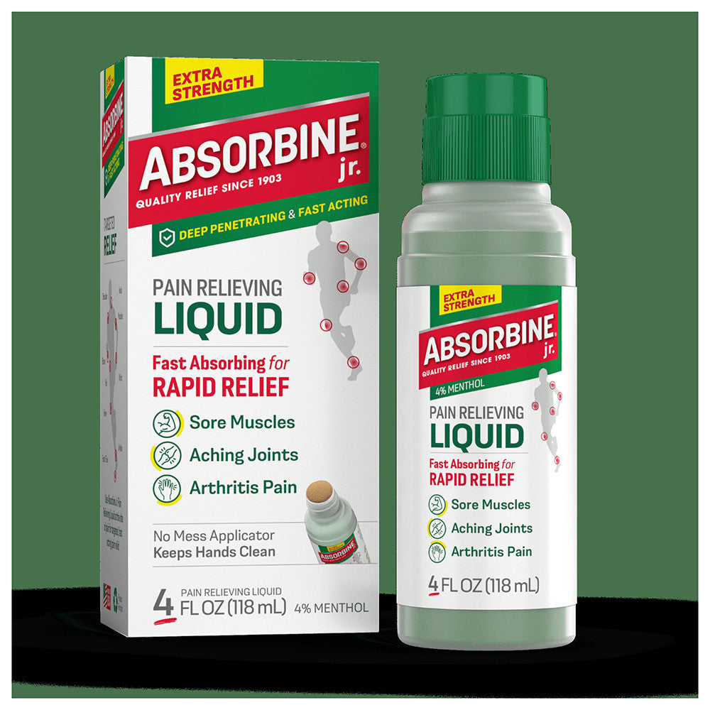 Absorbine Jr Plus Pain Relieving Liquid, 4 Oz