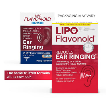 Lipo-Flavonoid Plus Most Effective Over the Counter Ear Health Supplement Caplets, 90 Ea