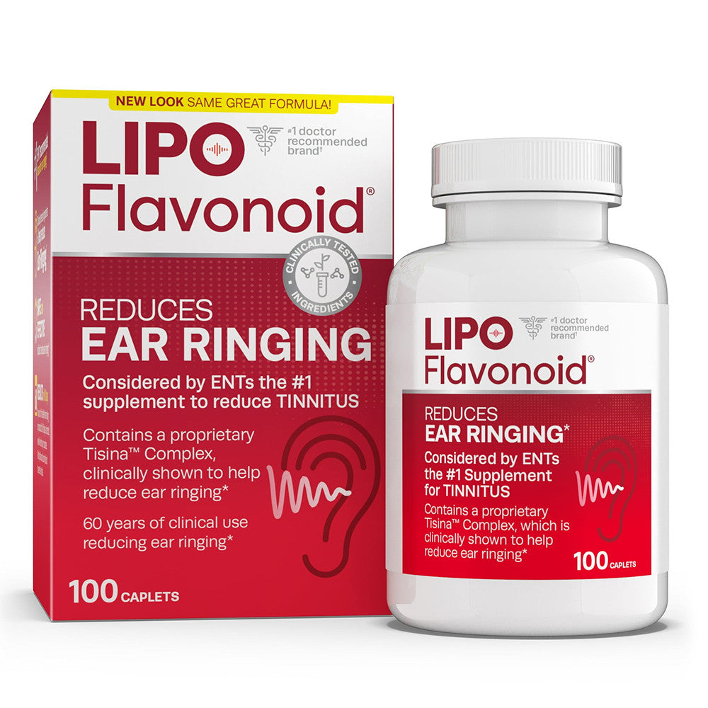 Lipoflavonoid Plus Extra Strength Ear Health Caplets - 100 Ea