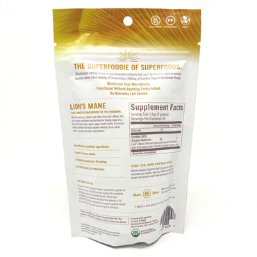 Mushroom Matrix Lions Mane Organic Mushroom Supplement Powder, 3.5 Oz