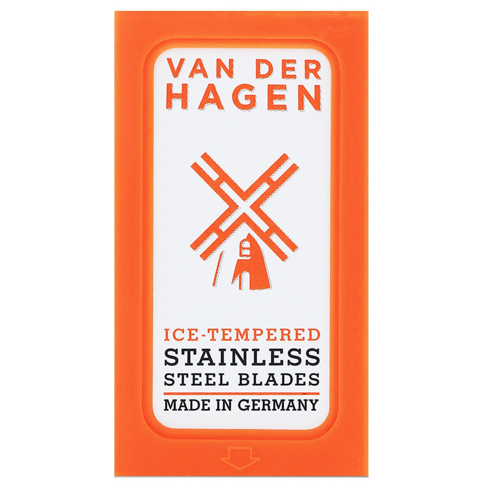 Van Der Hagen Double Edge Stainless Steel Razor Blades, 5 Ea