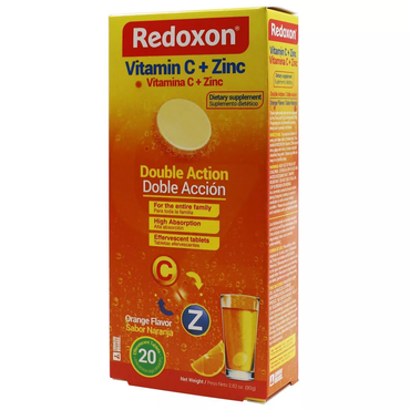 Redoxon Vitamin C and Zinc Orange Flavored Effervescent Tablets - 20 Ea