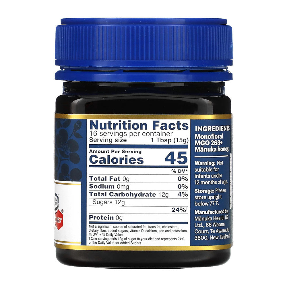 Manuka Health MGO 263 Plus Manuka Honey, 8.8 Oz
