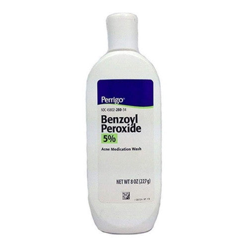 Perrigo Benzoyl Peroxide 5% Acne Medication Wash, 8 Oz