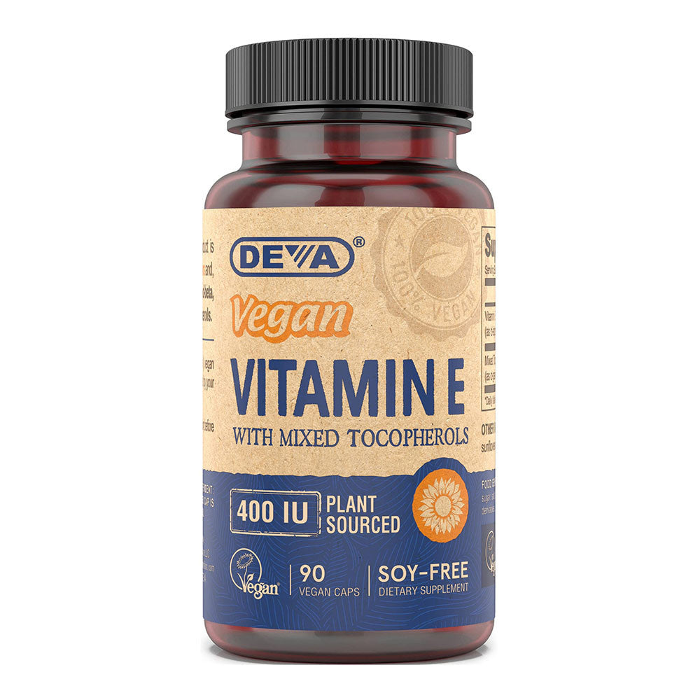 Deva Nutrition Vegan Vitamin E 400 Iu Vegetarian Capsules, 90 Ea