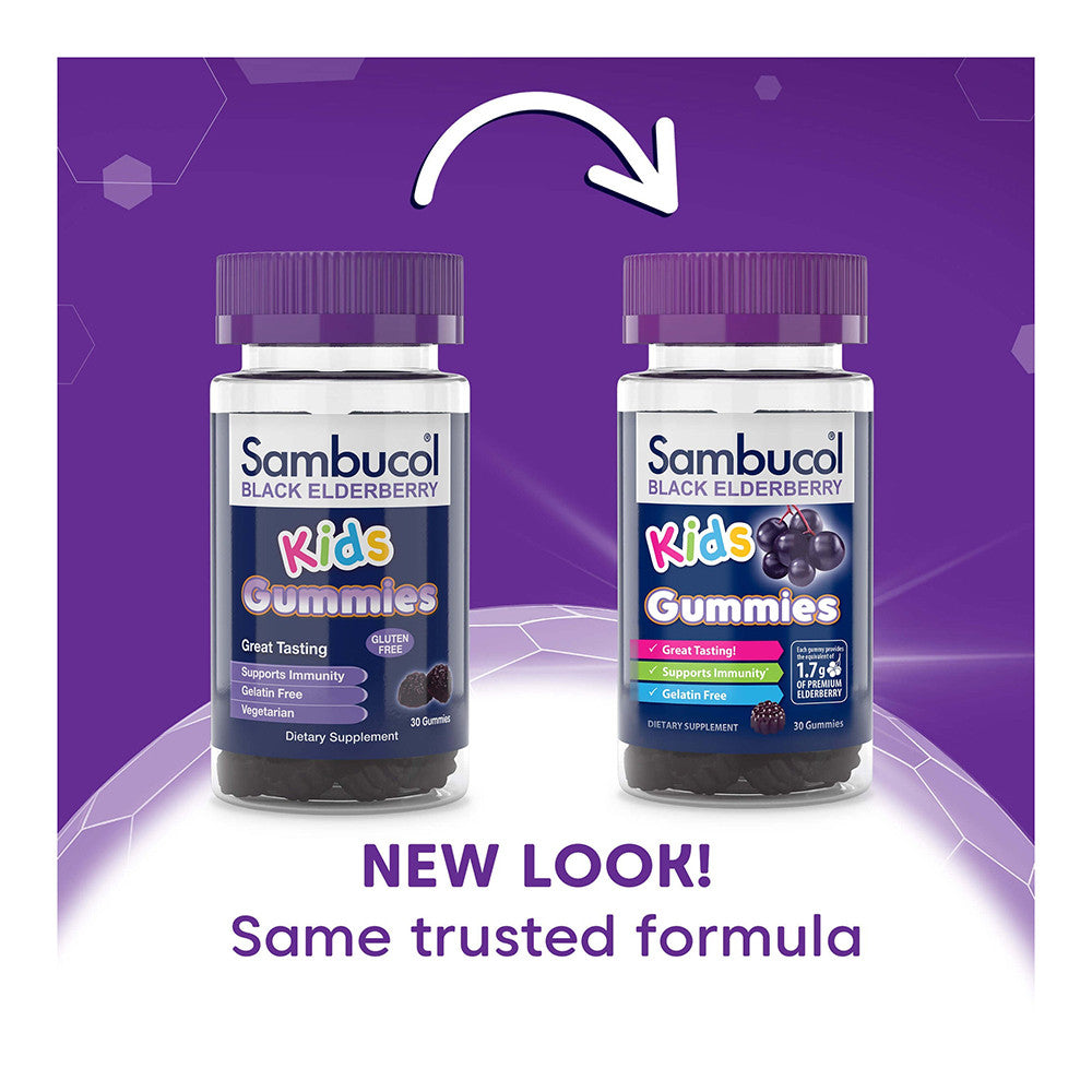 Sambucol for Kids Black Elderberry Gummies, 30 Ea