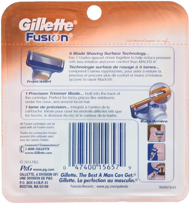 Gillette Fusion Catridges For The Manual Razor, 4 Ea