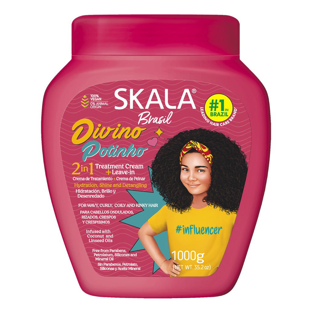 Skala Brasil Divino Potinho Kids Hair Treatment Cream 35.2Oz (1000g)