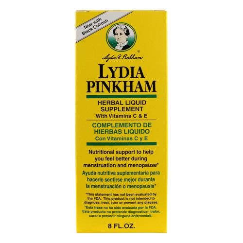 Lydia Pinkham Liquid To Feel Better During Menstruation And Menopause - 8 Oz