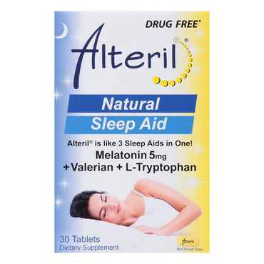 Alteril All Natural Maximum Strength Sleep Aid Tablets, 30 Ea