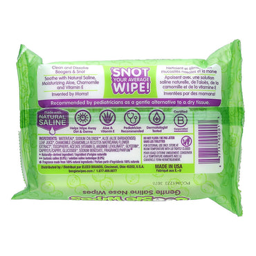 Boogie Wipes Gentle Saline Wipes For Stuffy Noses - 30 Ea