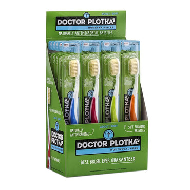 Doctor Plotkas Mouth Watchers Antibacterial Youth Toothbrush, 20 Ea