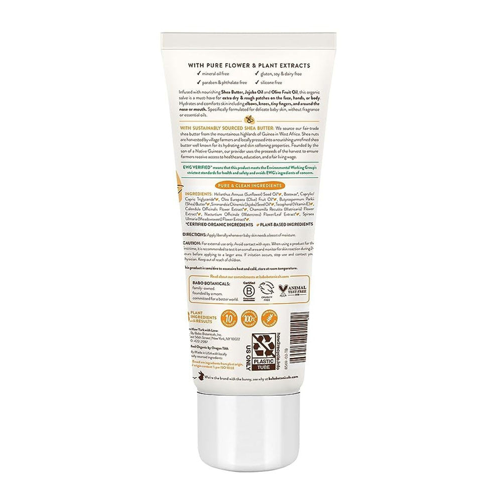 Babo Botanicals Sensitive Baby Fragrance Free Soothing Miracle Balm, 3.35 Oz