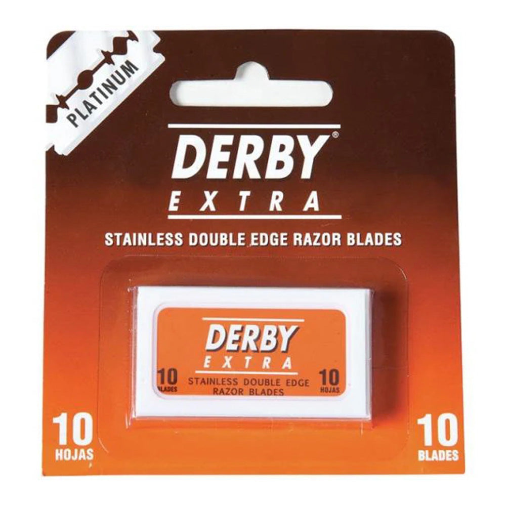 Derby Extra Platinum Double Edge Razor Blades 10Ea