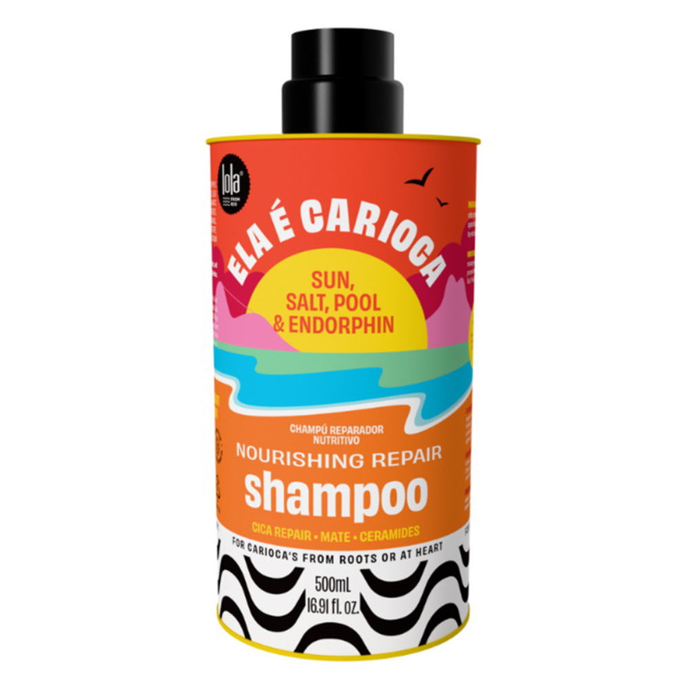 Lola Ela E Carioca Shampoo Gently Cleanses and Hydrates Curly Hair 16.91Oz (500ml)