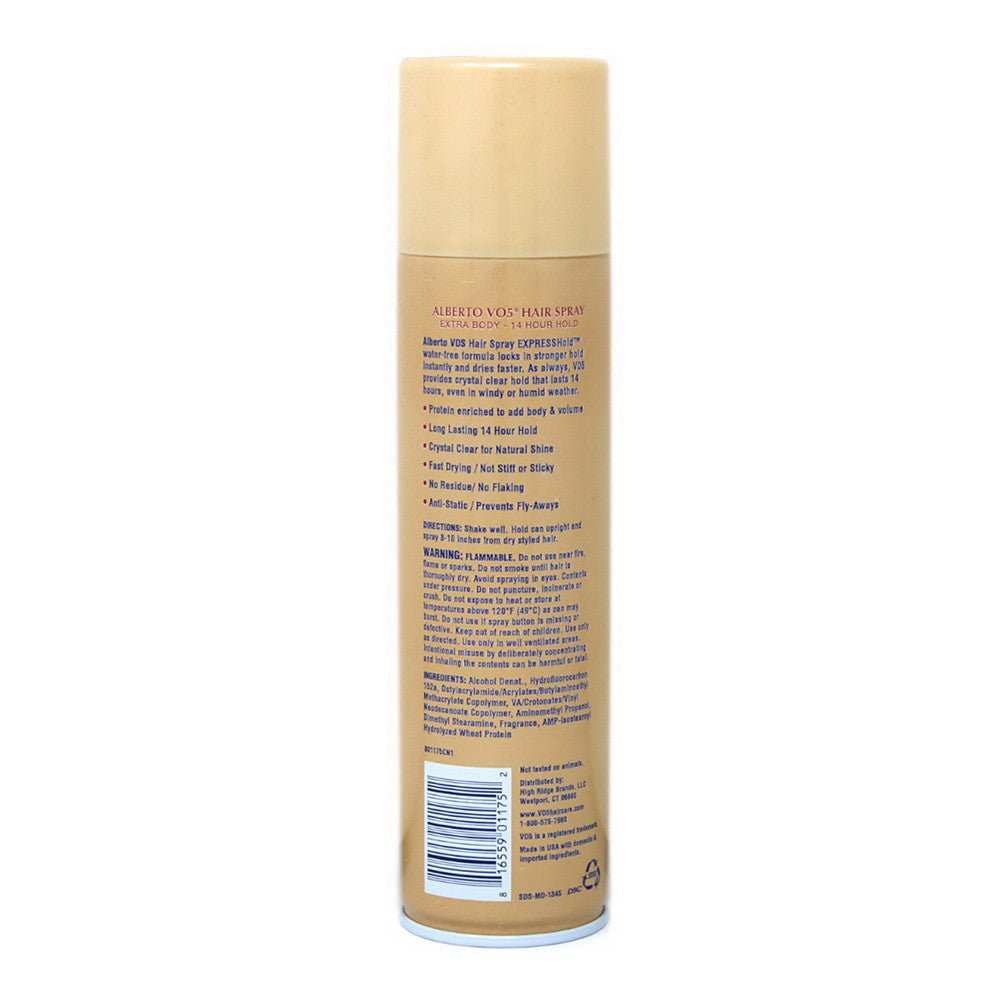 Alberto Vo5 Extra Body Crystal Clear Hair Spray, 8.5 Oz