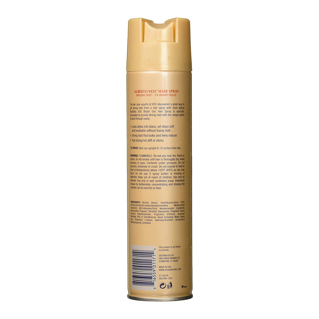 Alberto Vo5 Hair Spray Brush Out Crystal Clear, 14 Hour Hold, 8.5 Oz