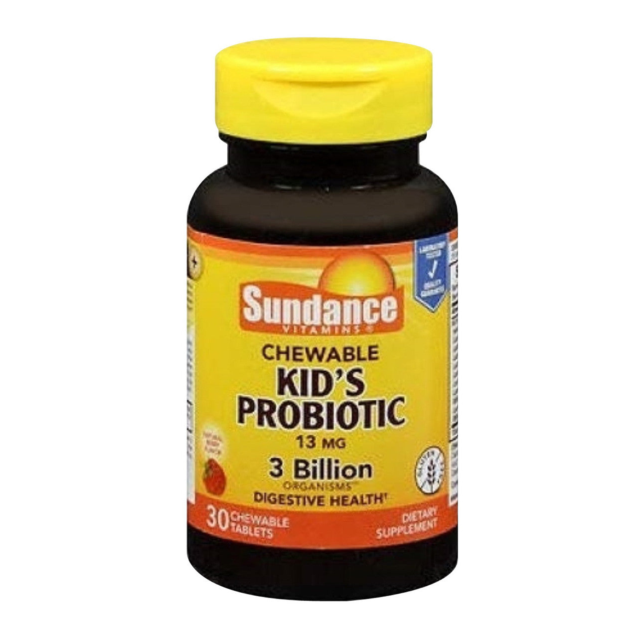 Sundance Vitamins Chewable Kids Probiotic 13 mg Digestive Health Tablets, 30 Ea