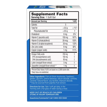 Ocuvite Adult 50 Plus Eye Vitamin/Mineral Supplement Softgels, 90 Ea