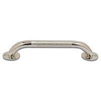 Lumex #2016A Safety Support Chrome Grab Bar Knurled Grip 16 Inch 1Ea