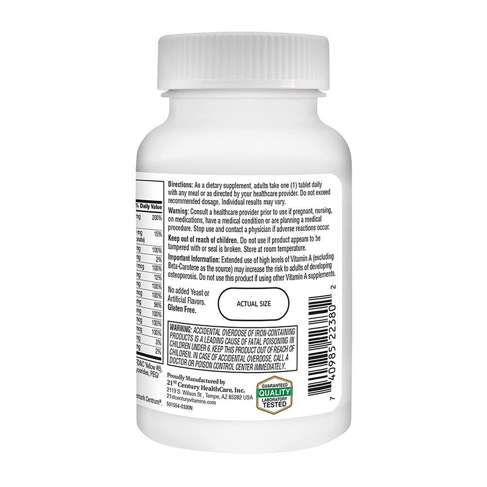 21St Century Sentry Multi Vitamin And Mineral Tablets - 130 Ea