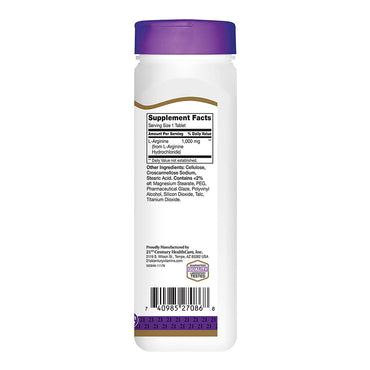 21St Century L-Arginine 1000Mg Maximum Strength Tablets - 100 Ea