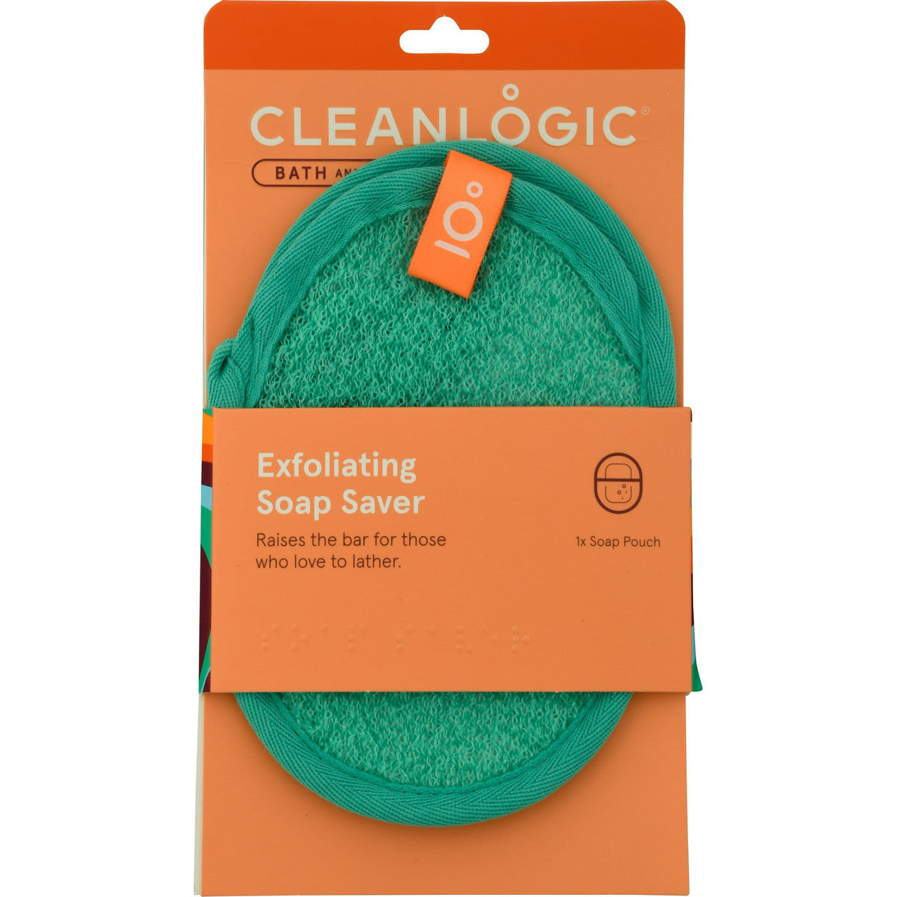 Cleanlogic Exfoliating Soap Saver, Assorted, 1 Ea