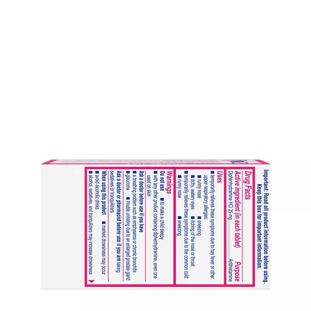 Benadryl Allergy Relief Ultratabs, 100 Ea