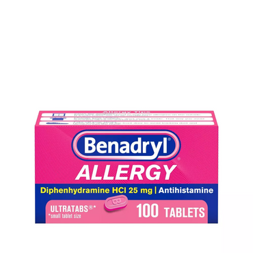 Benadryl Allergy Relief Ultratabs, 100 Ea
