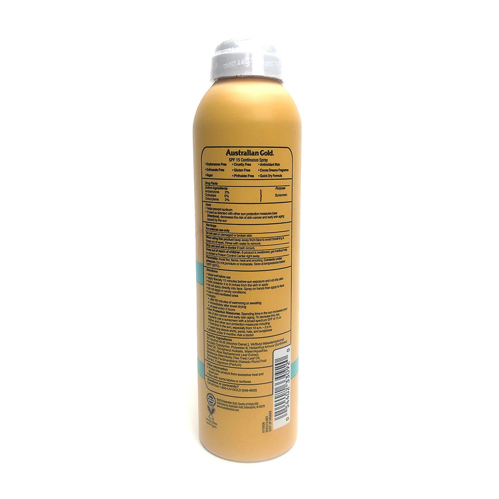 Australian Gold SPF 30 Ultimate Hydration Continuous Spray Sunscreen, 6 Oz