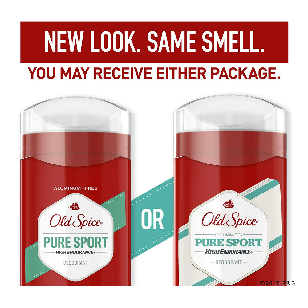 Old Spice High Endurance Deodorant, Pure Sport - 3 Oz
