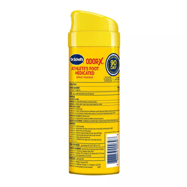 Dr Scholls Odor-X Athletes Foot 24 Hours Medicated Athletes Foot Spray Powder, 4.7 Oz