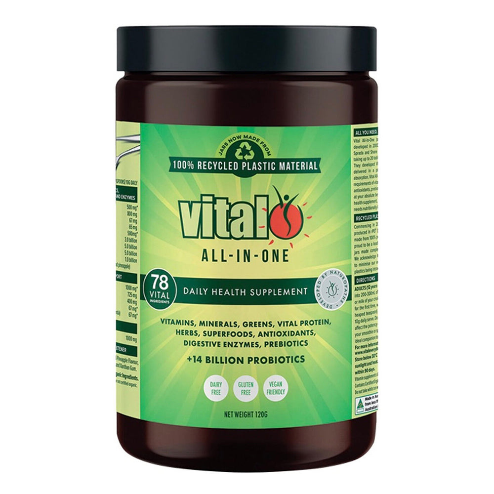 Vital All in One Vital Greens Powder with Herbs Vitamins and Minerals Unflavored 120g