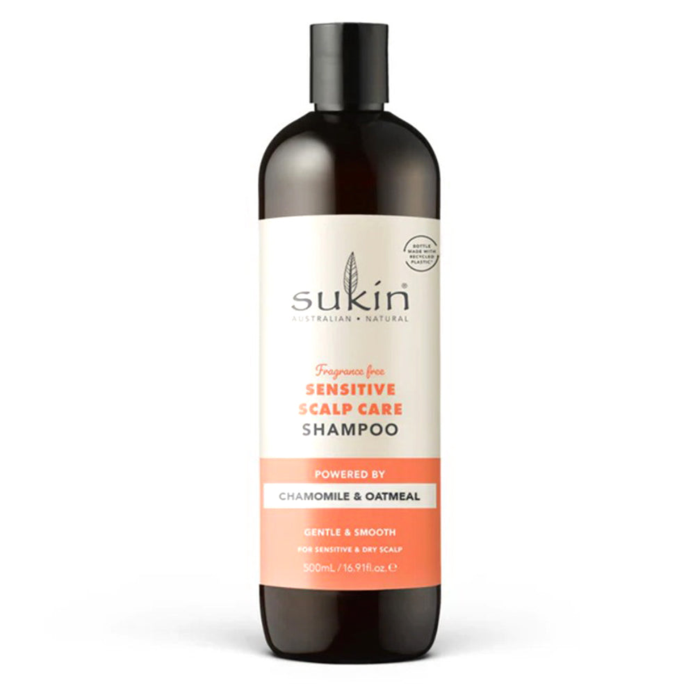 Sukin Sensitive Scalp Care Shampoo with Chamomile and Oatmeal 16.9Oz (500ml)