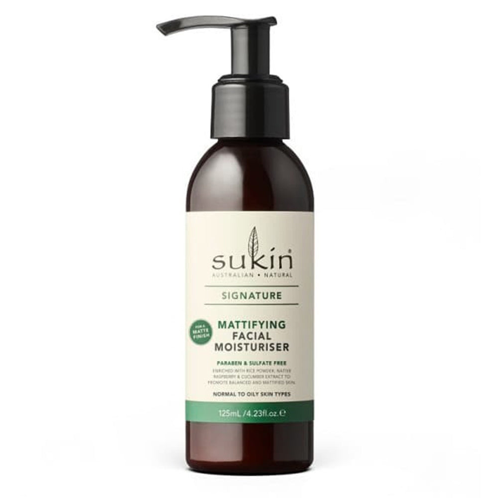 Sukin Signature Mattifying Facial Moisturiser with Matte Finish Paraben Free 4.23Oz (125ml)