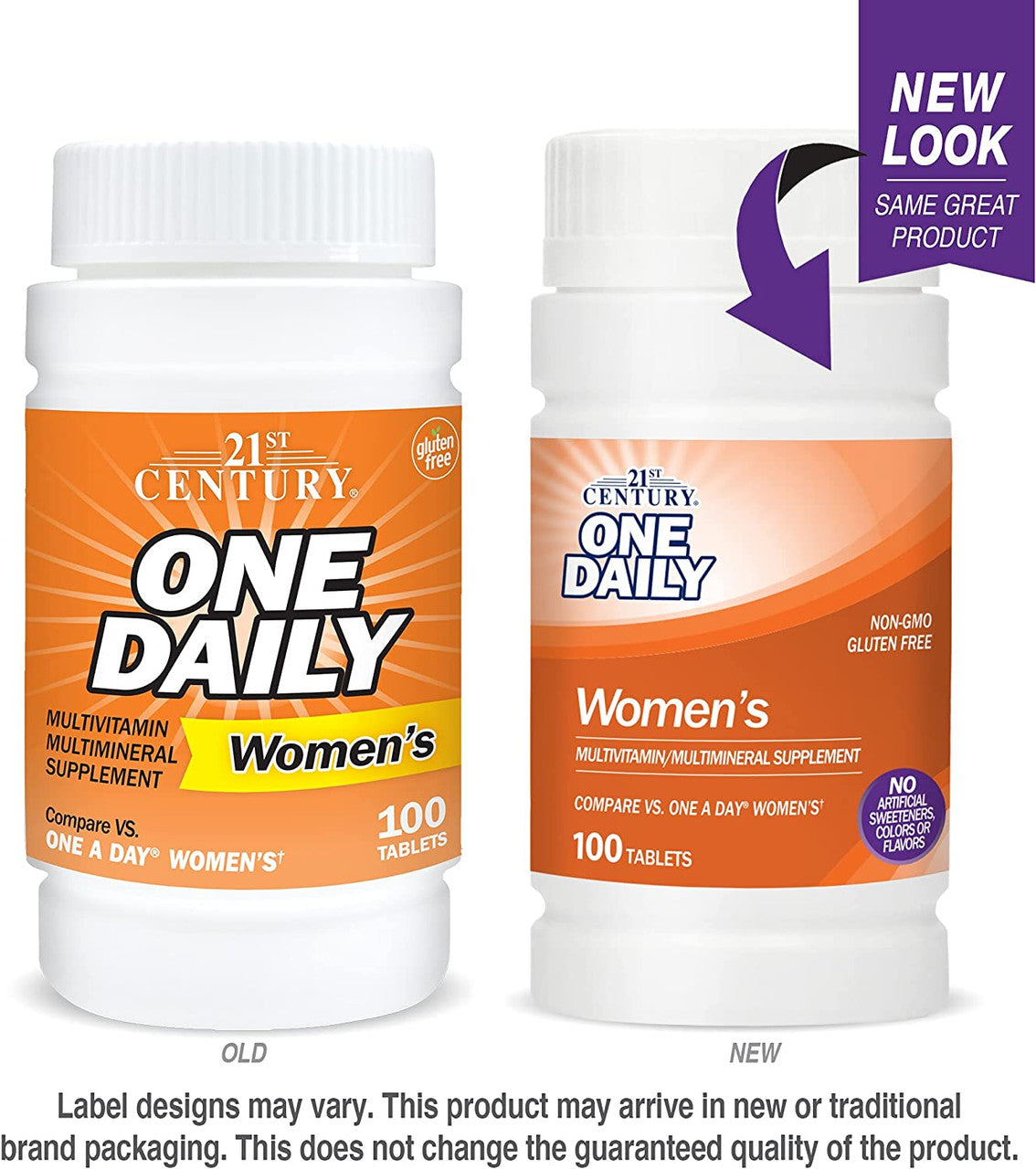 21St Century One Daily 50 Plus Womens Tablets, 100 Ea