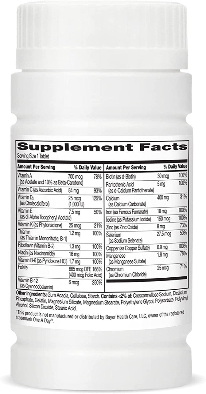 21St Century One Daily 50 Plus Womens Tablets, 100 Ea