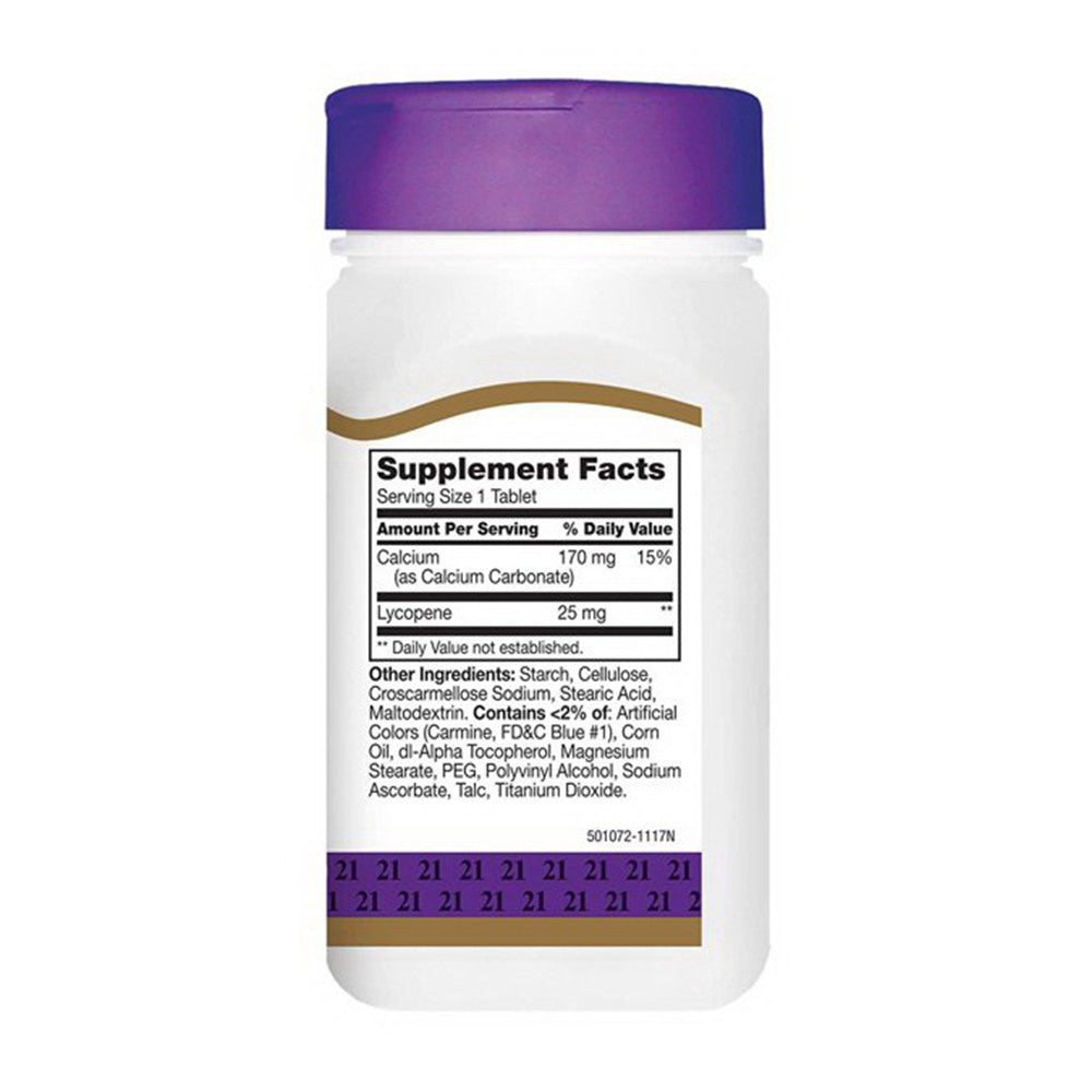 21St Century Lycopene 25Mg Maximum Strength Tablets - 60 Ea