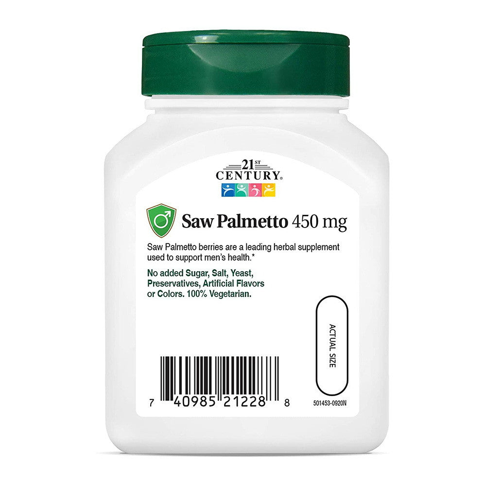 21St Century Saw Palmetto Extract Standardized Veg-Capsules - 60 Ea
