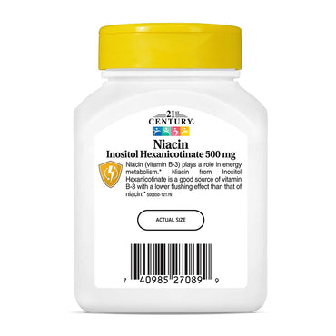 21St Century Niacin Inositol Hexanicotinate 500 Mg Capsules - 110 Ea