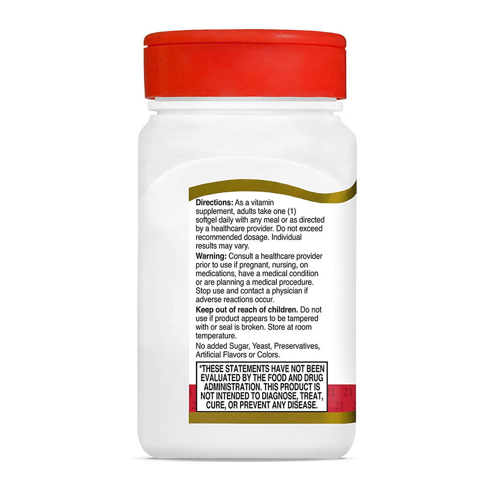21St Century Vitamin D3-1000 Iu High Potency Softgels - 250 Ea