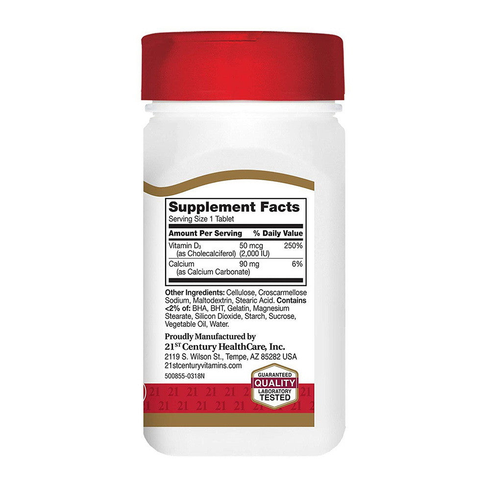 21St Century Vitamin D-2000 Maximum Strength D3 Tablet - 110 Ea