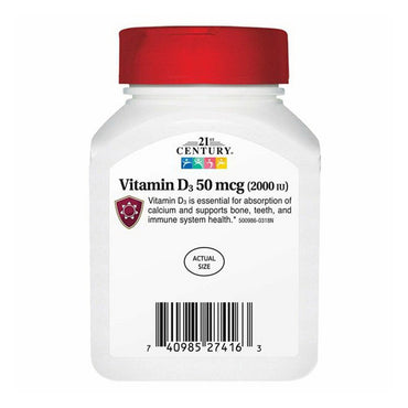 21St Century Vitamin D3-2000 Iu Super Strength Softgels - 250 Ea