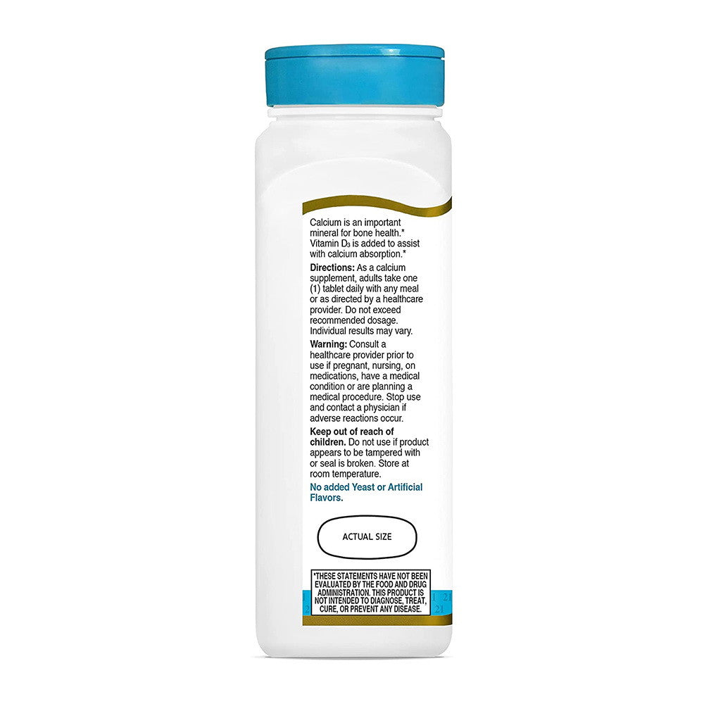 21St Century Calcium 1000 Plus D, High Potency D3 Caplets - 90 Ea