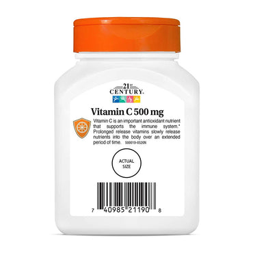 21st Century Vitamin C Prolonged Release 500 mg Tablets, 110 Ea
