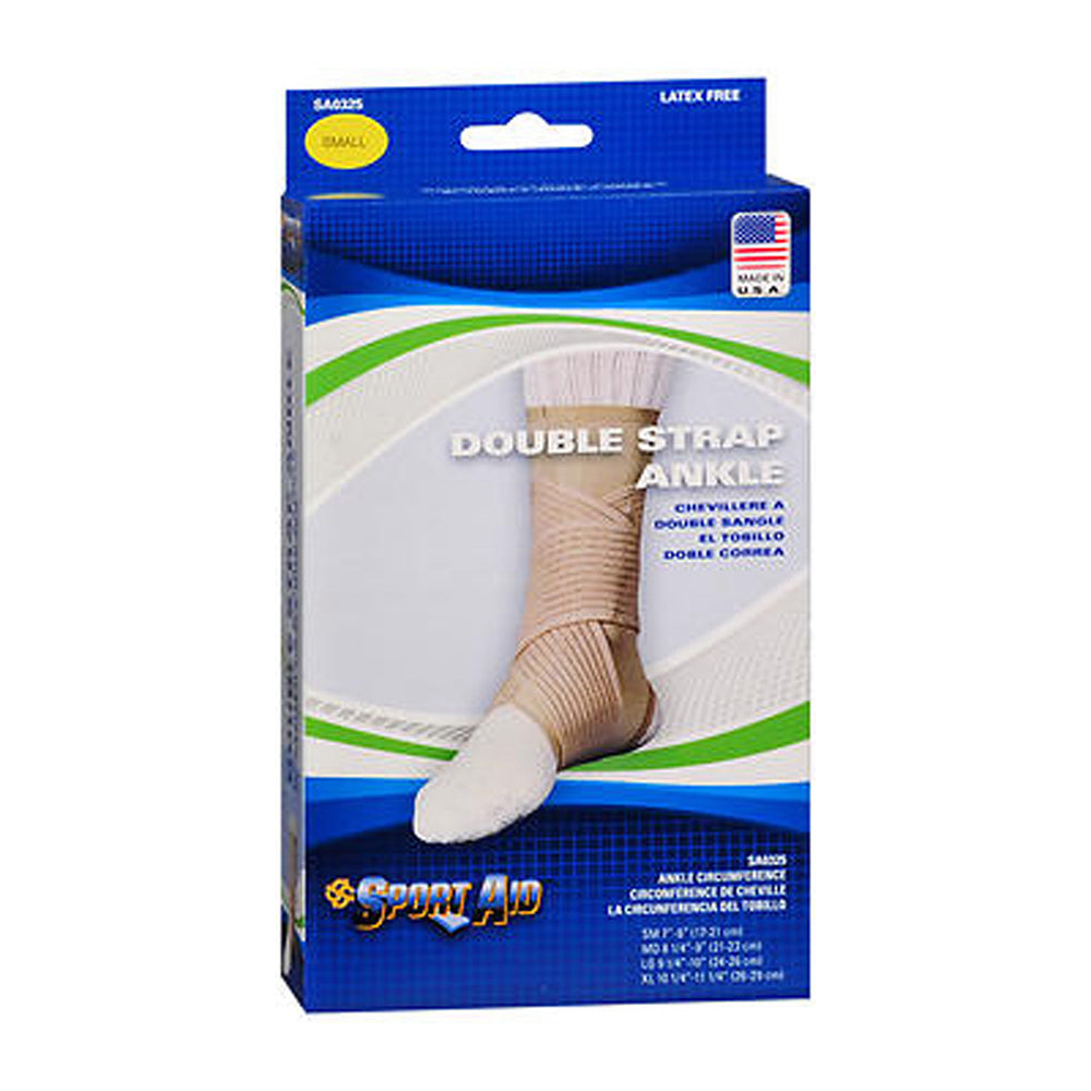 Sportaid Beige Small Ankle Brace Double, 1 Ea
