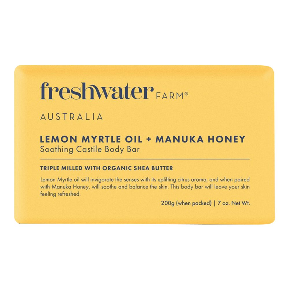Freshwater Farm Castile Body Bar Lemon and Manuka 7Oz (200g)