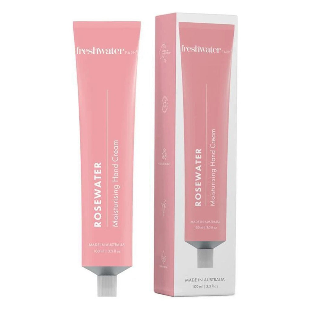 Freshwater Farm Australia Rosewater Moisturising Hand Cream 3.3Oz (100ml)