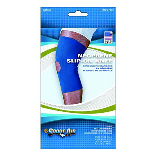 Sportaid, Knee Sleeve, Open Patella, Blue Neoprene, Large Of Size: 15 - 17 Inches - 1 Ea
